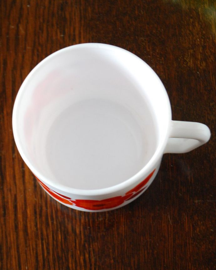 アンティーク 雑貨のガラス小物 アンティーク雑貨 アルコパル社カップ 上から見るとこんな感じです。(m-4224-z)