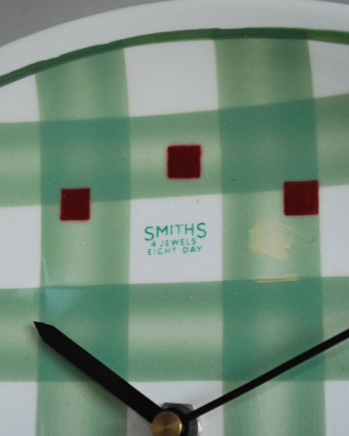 アンティーク その他の雑貨　アンティーク雑貨　スミス社（SMITH）×T.G.GREEN社のコラボ、アンティークの壁掛け時計（ウォールクロック）　タイムスリップさせてくれる優しい文字盤アンティークの時計は、文字盤が何とも言えない優しい雰囲気。(m-4269-z)