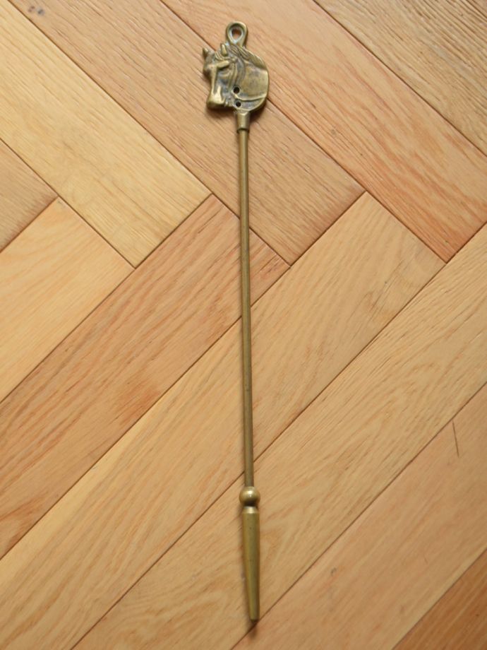 【超希少】英国アンティーク　薪ストーブ用ファイヤーツール　真鍮 超希少】英国アンティーク 薪ストーブ用ファイヤーツール 真鍮 超希少