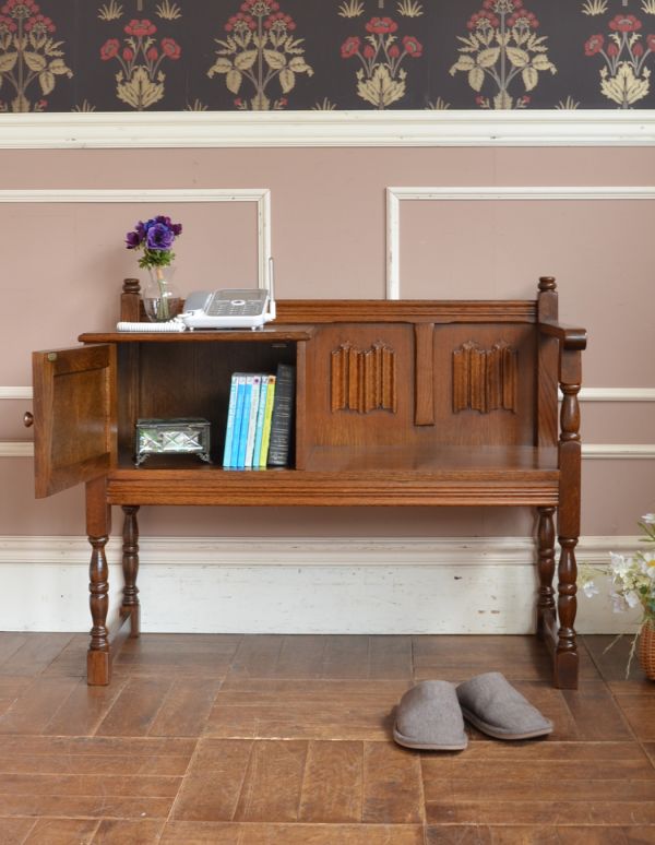 【送料込】アンティーク・テレフォンベンチ 送料込】アンティーク・テレフォンベンチ タロッコ テレフォンベンチ