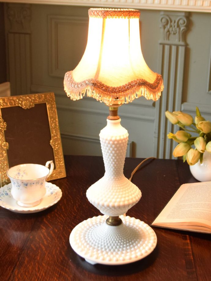 アンティークの照明、テーブルランプ