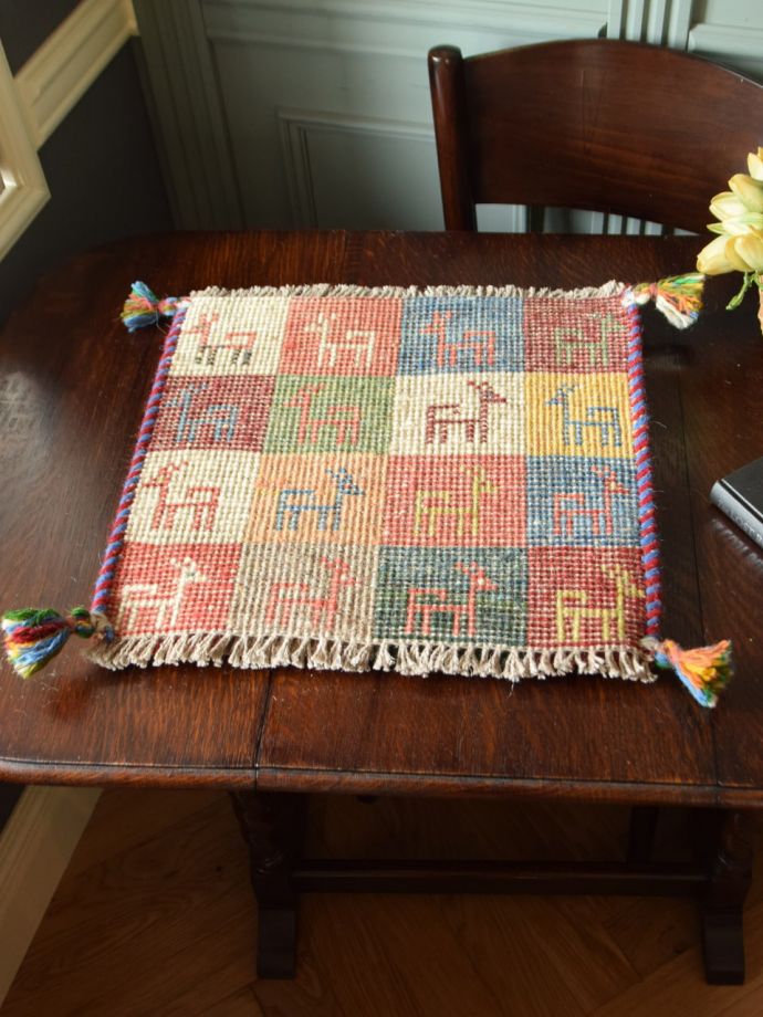 ギャッベの裏面