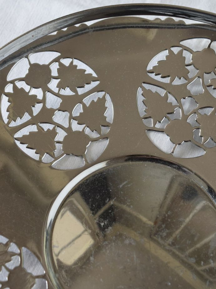 英国アンティークのシルバーバスケット