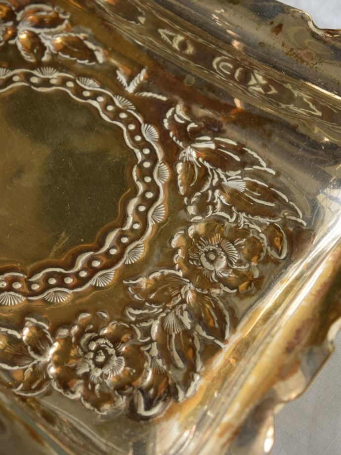 英国アンティークのシルバーバスケット