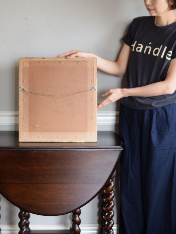 イギリスのアンティーク雑貨、英国貴婦人のおしゃれなアートフレーム(m