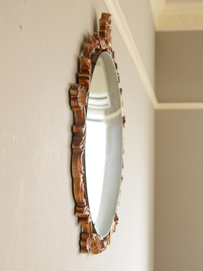 アンティークミラーの側面