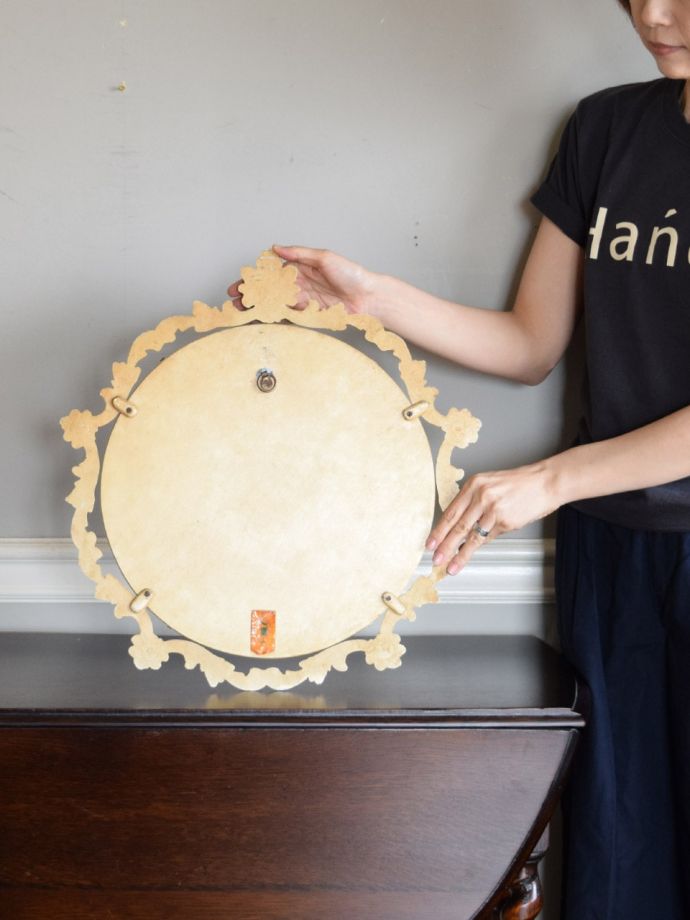 アンティークミラーの裏側