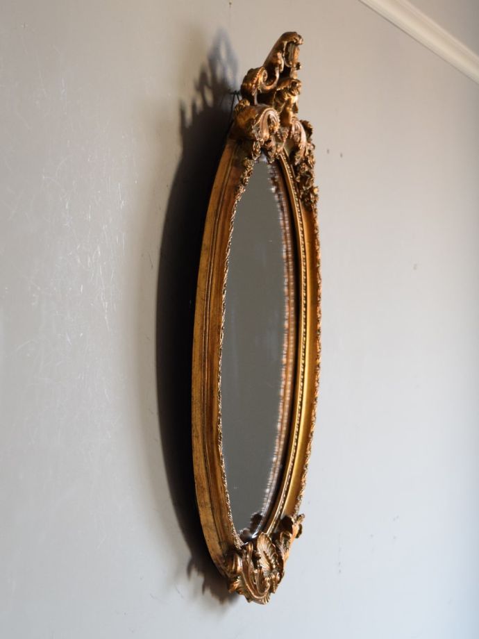 アンティークミラーの側面