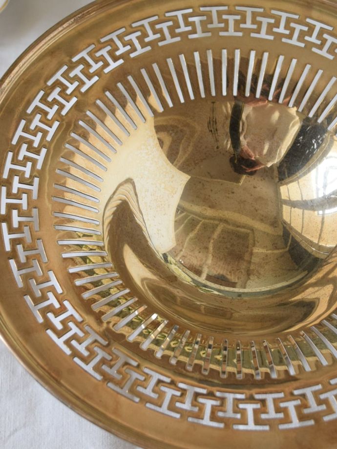 アンティークシルバーのコンポート