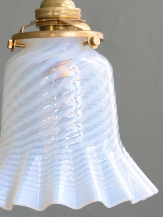 アンティークガラスのランプシェード