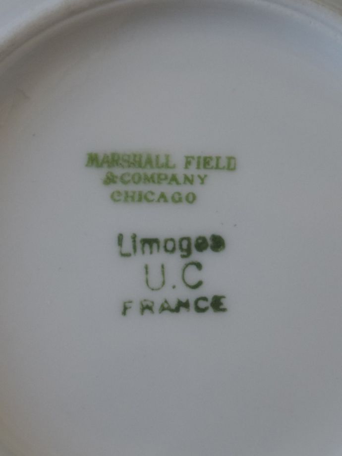 フランスから届いたリモージュのアンティーク食器、Union Ceramique
