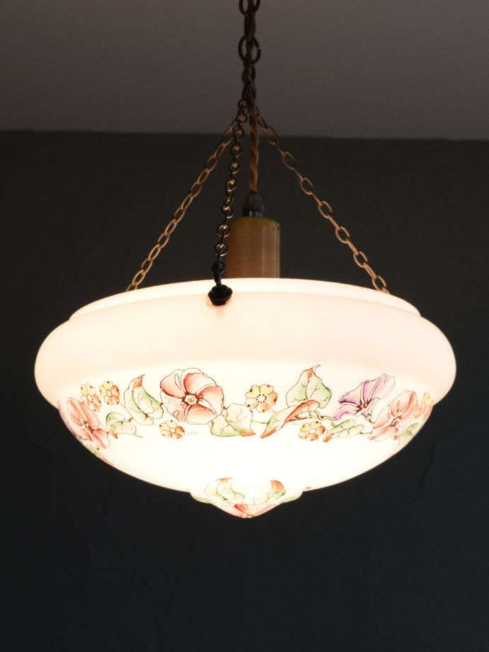 アンティークの照明、ハンギングボウル