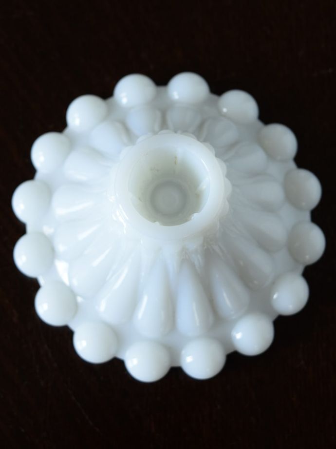 アンティーク　ミルクガラスキャンドルスタンド アンティーク ミルクガラス キャンドルスタンド - STAGE ANTIQUE