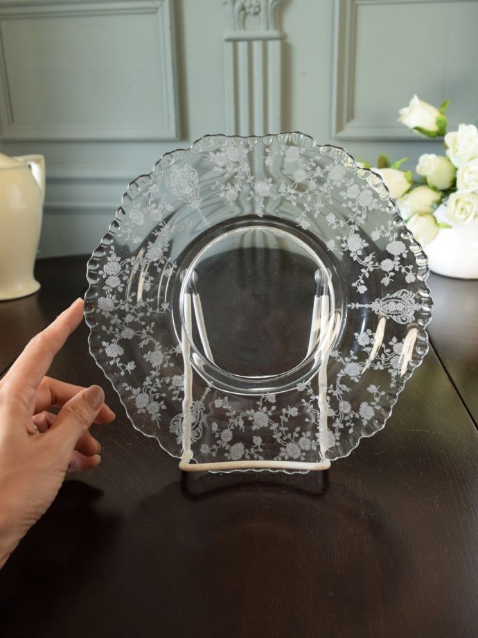 アンティークのガラス食器