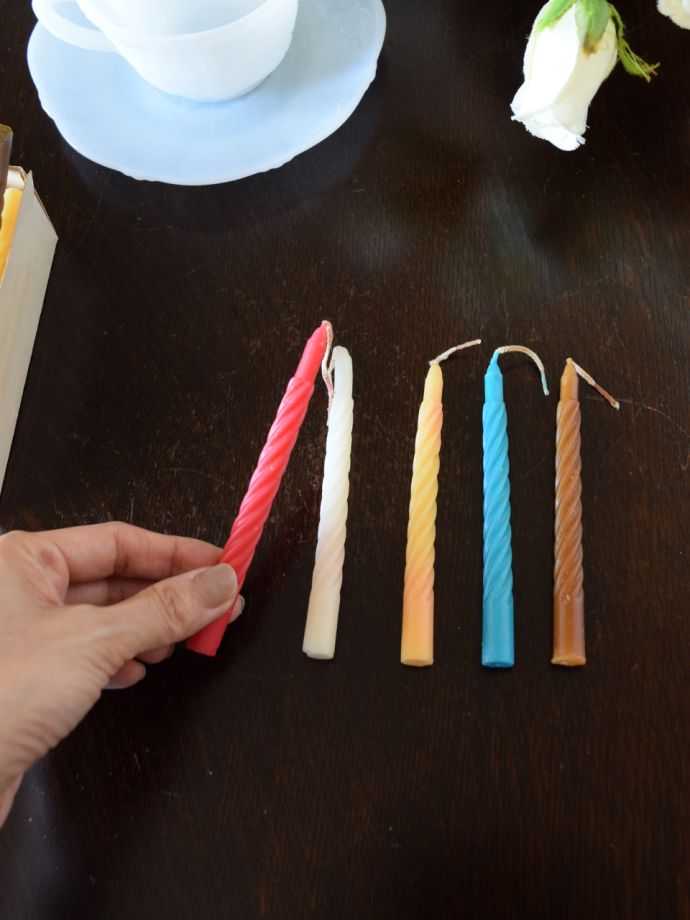 カラフルなキャンドル