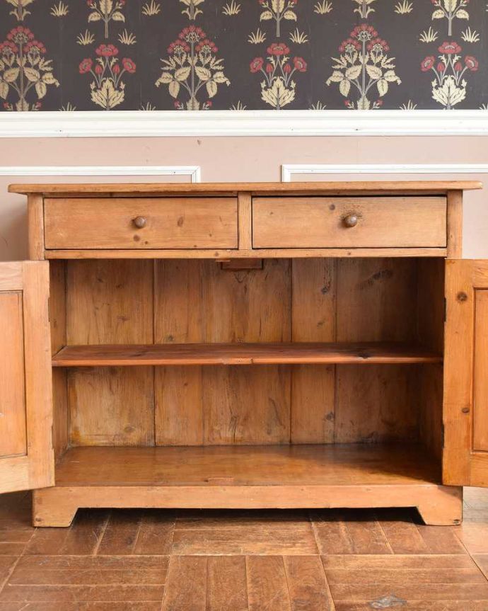 ナチュラルカントリーな雰囲気におススメ、オールドパインのサイド