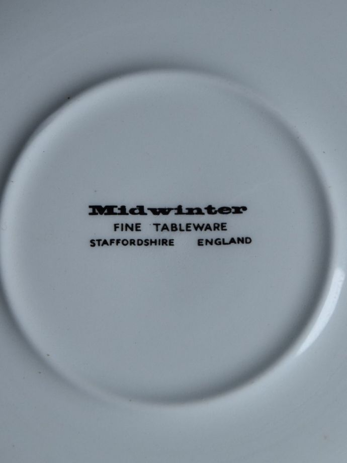 カップ＆ソーサーのバックスタンプ