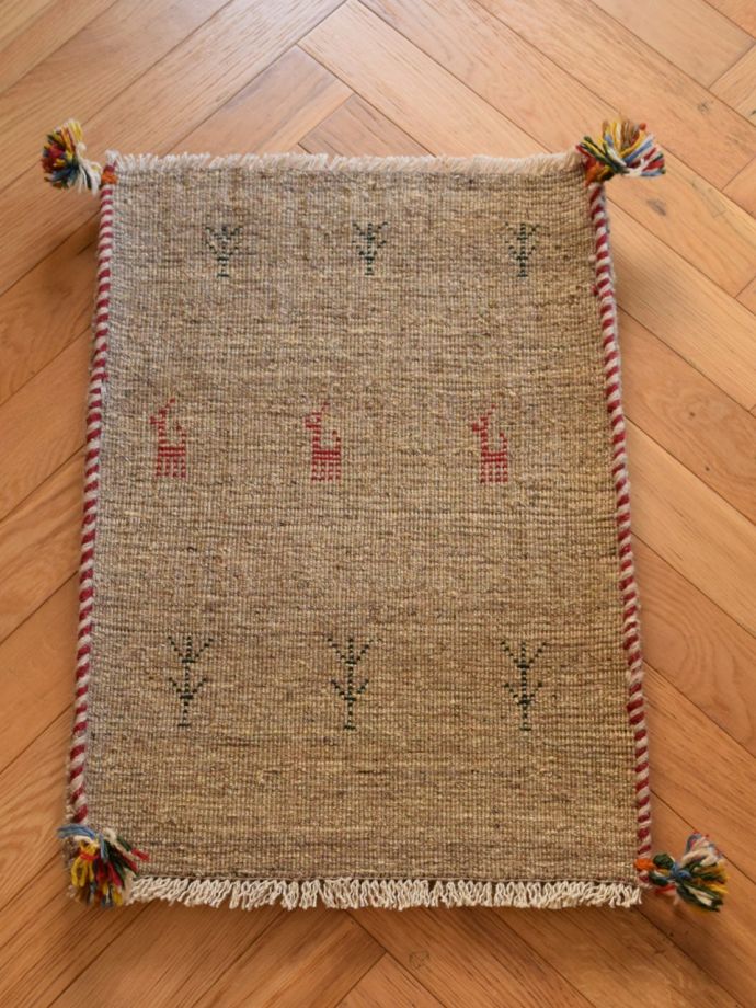 ギャッベの裏面