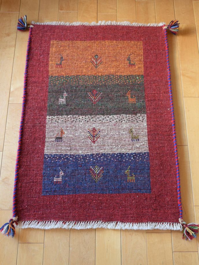 ギャッベの裏面