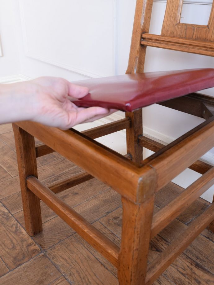 取り外しできる座面