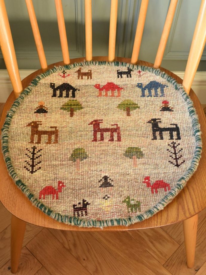 ギャッベの裏面