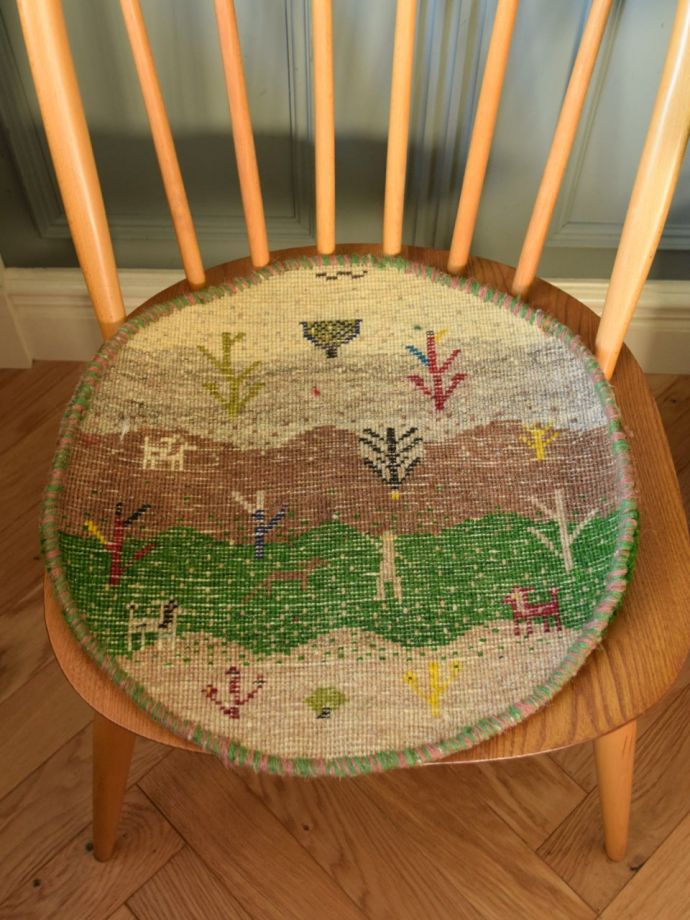 ギャッベの裏面