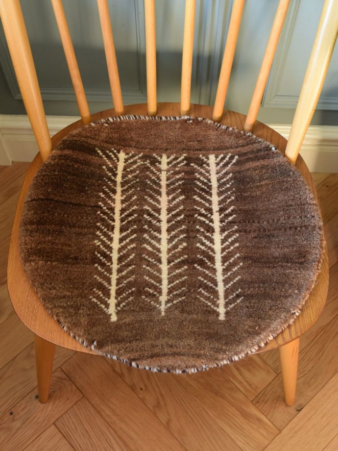 丸い形のギャッベ