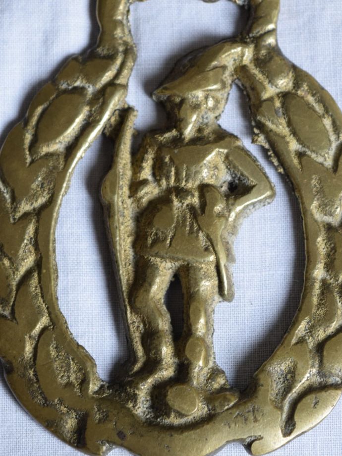 アンティークの真鍮ホースブレス