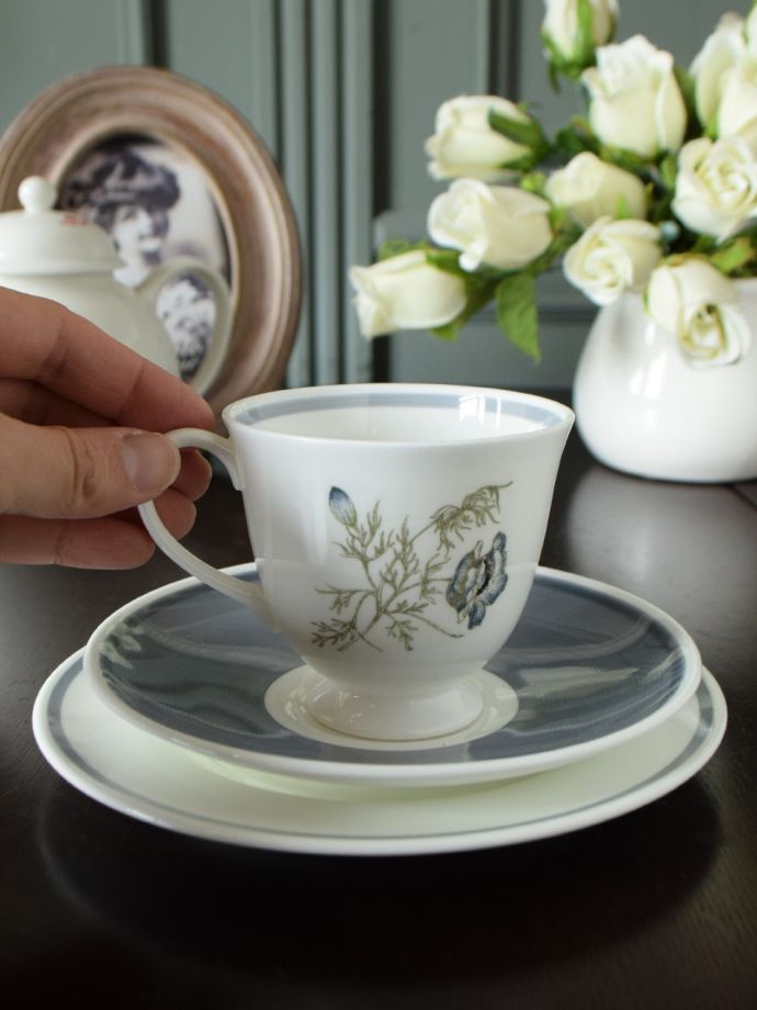 スージークーパーのカップ&ソーサー(トリオ)