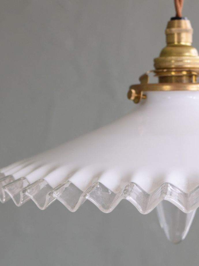 アンティークガラスのランプシェード