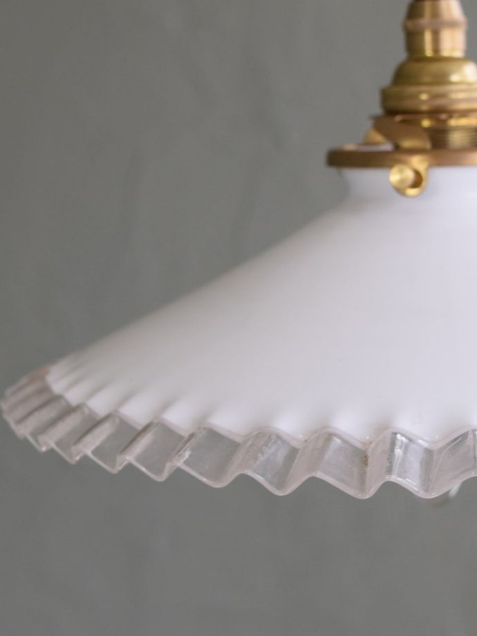 アンティークガラスのランプシェード