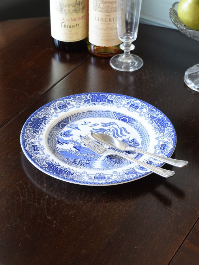 ブルーウィロー　ヴィンテージ　プレート　皿　4点　日本製 ブルーウィロー・ウィローパターン商品一覧【公式】Handleハンドル