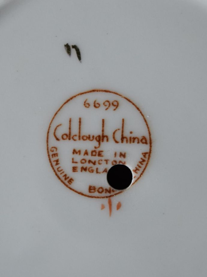 Colclough Chinaのバックスタンプ