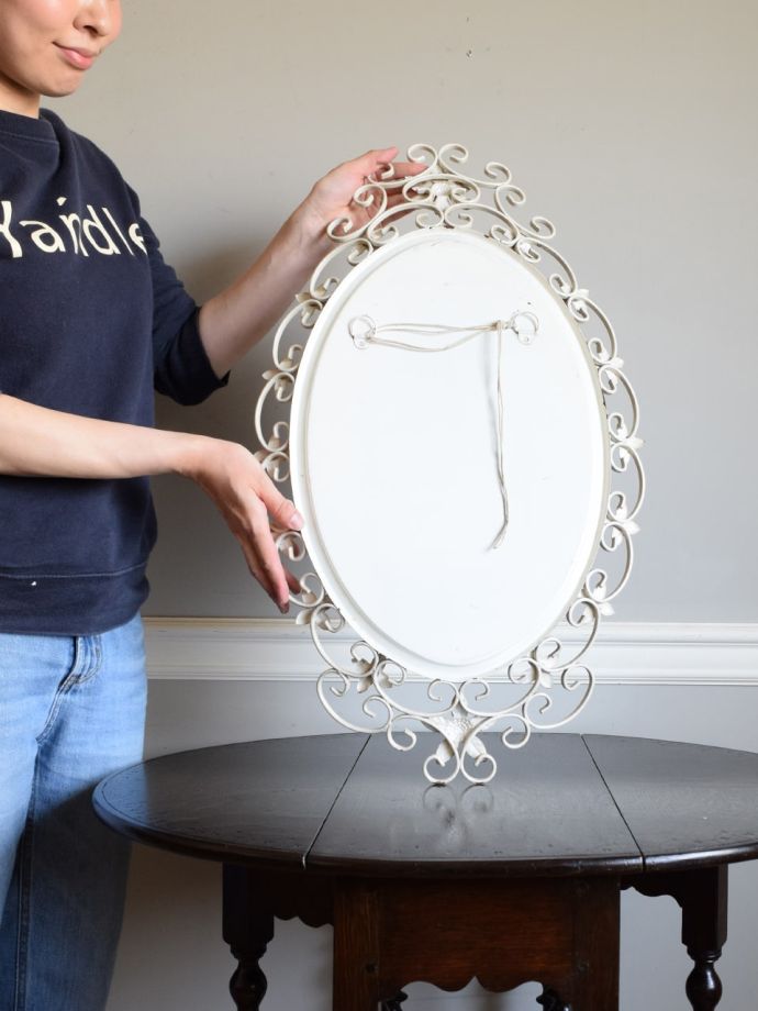 アンティークミラーの裏側