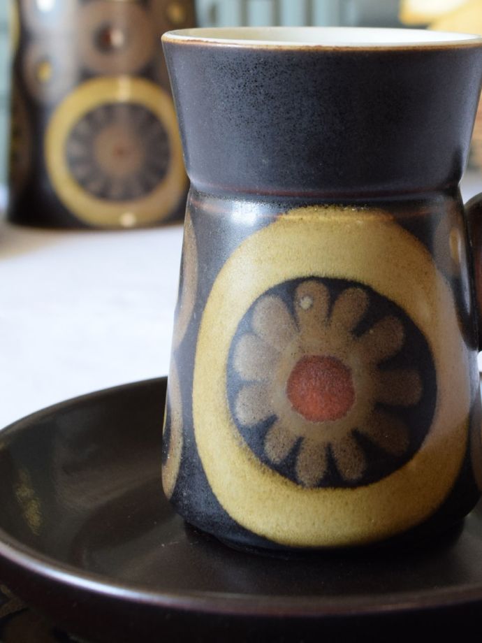 デンビーのビンテージカップ&ソーサー(トリオ)