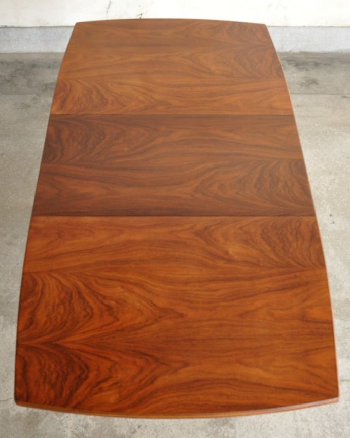 アンティークのテーブル　アンティーク家具　60ｓ　エクステンションテーブル　天板もピカピカにお直ししました。(m-689-f)