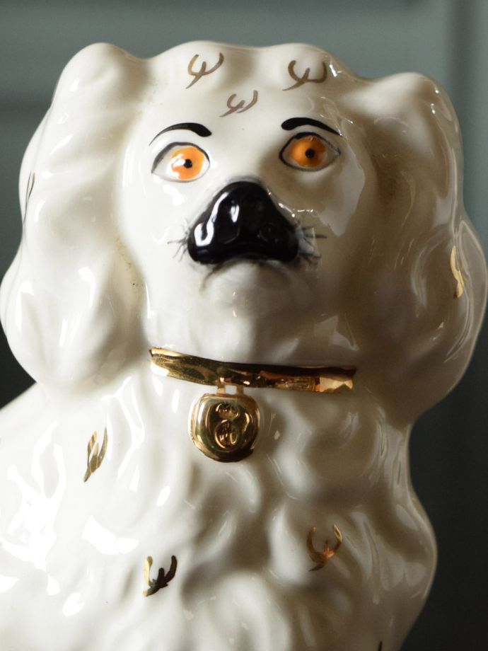 英国BESWICK窯のアンティークのオブジェ、ビクトリアン朝の