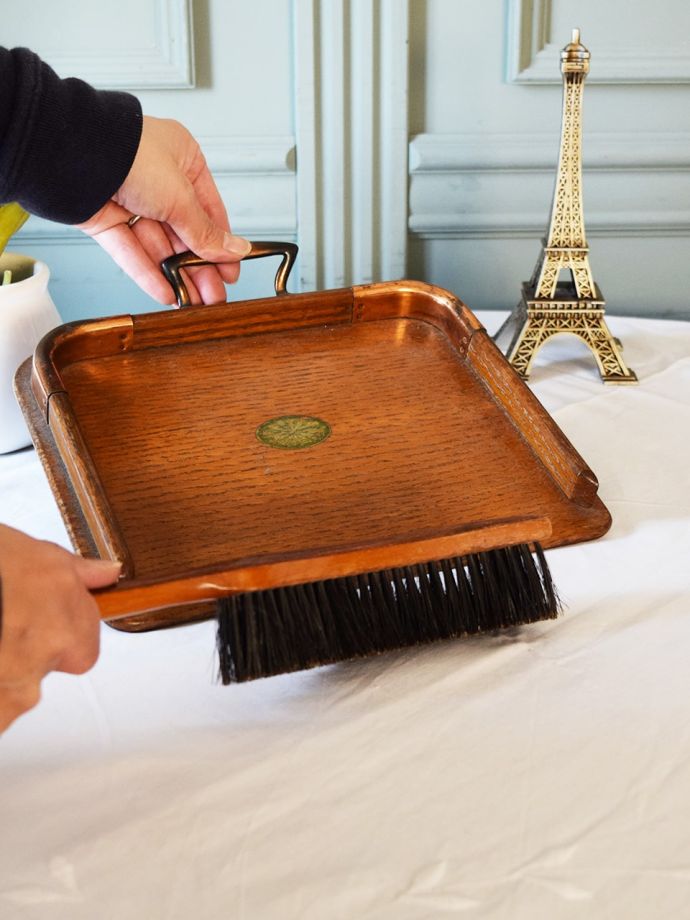 木製のクラムトレイ & ブラシ