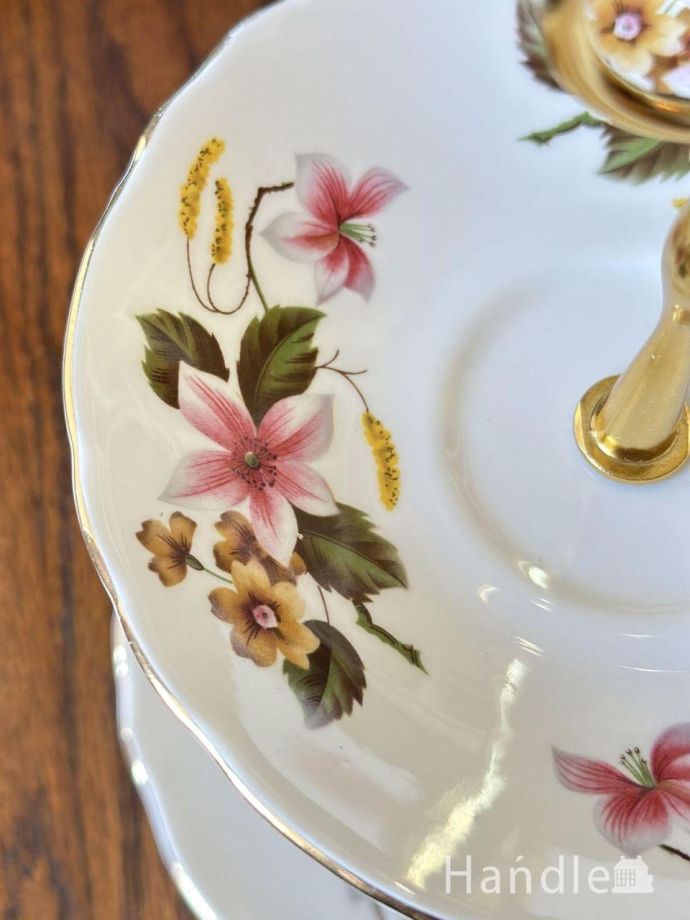 ケーキスタンド ケーキプレート フランスアンティーク イギリスアンティーク アフタヌーンティースタンド アンティーク3段ケーキスタンド シルバー