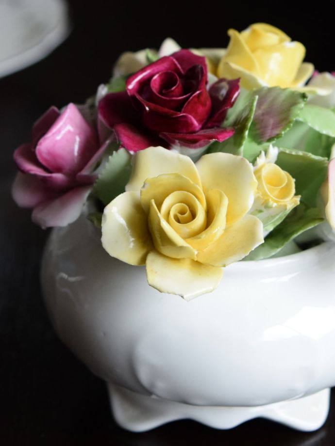 アンティークの陶花