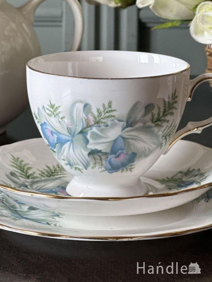 アンティークのカップ&ソーサー(トリオ)