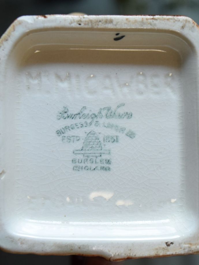 バーレイ社のバックスタンプ