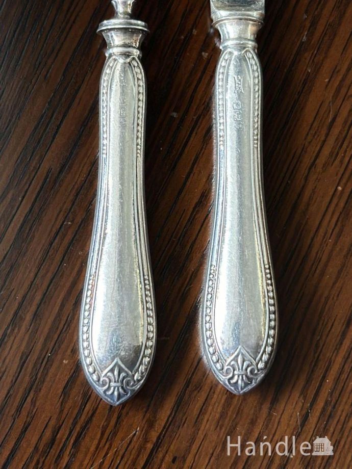 Walker＆Hall社のアンティークスターリングシルバーのフォーク