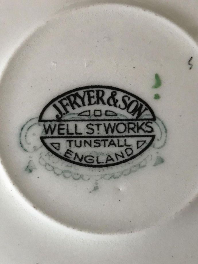 カップ&ソーサーのバックスタンプ