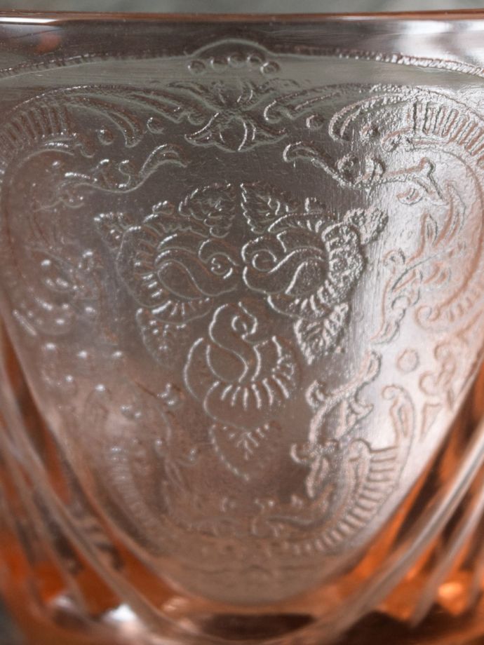 アンティークガラスのカップ&ソーサー