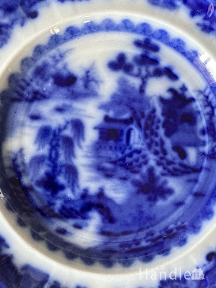 ウィローパターンのプレート