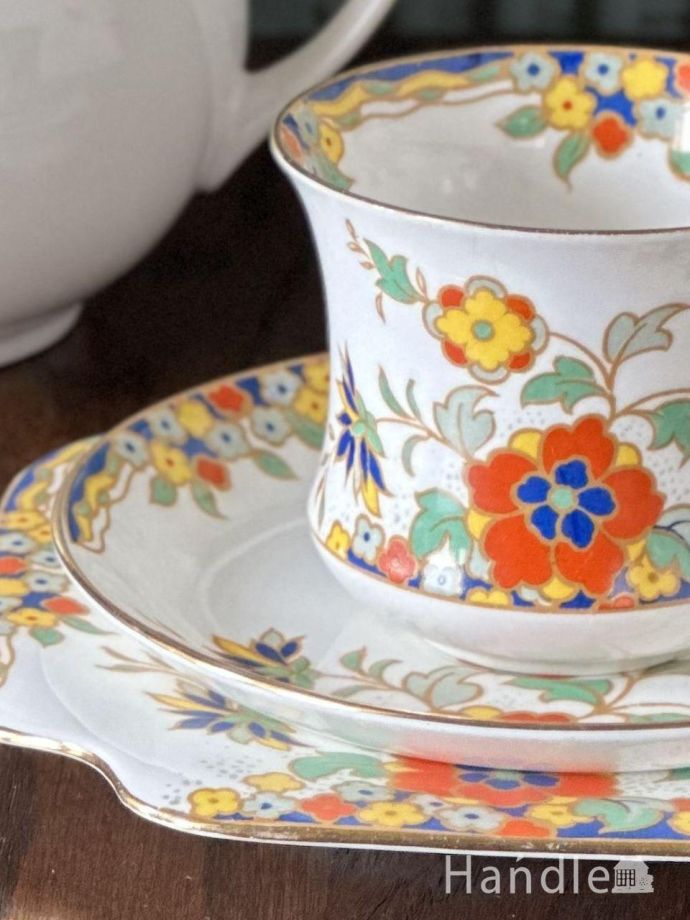 アンティークのカップ&ソーサー(トリオ)