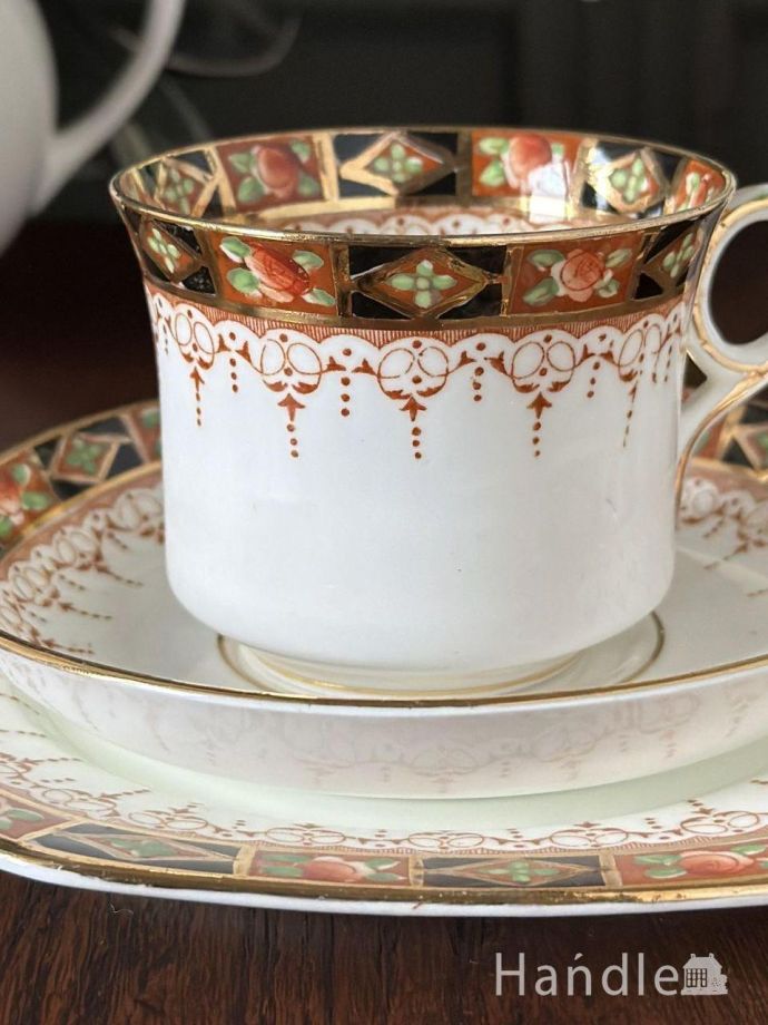 アンティークのカップ&ソーサー(トリオ)