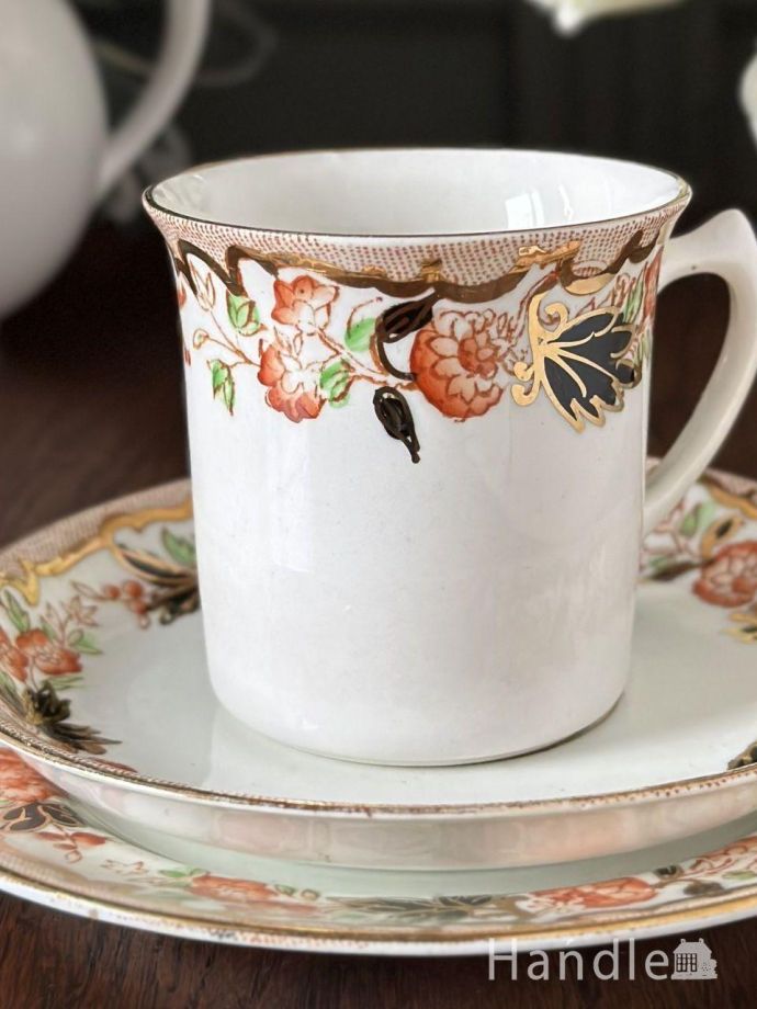 アンティークのカップ&ソーサー(トリオ)