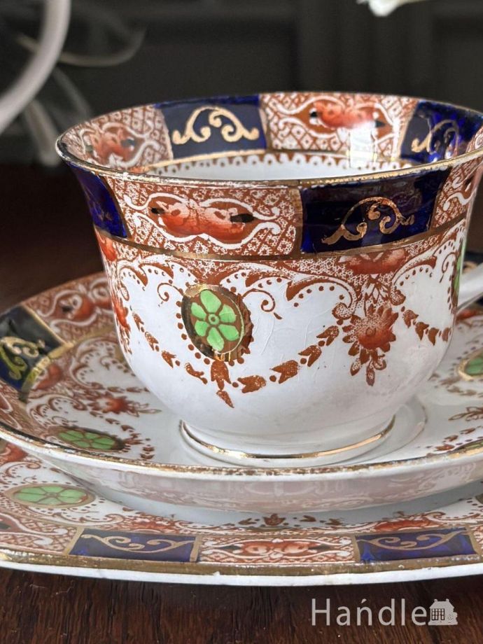 アンティークのカップ&ソーサー(トリオ)